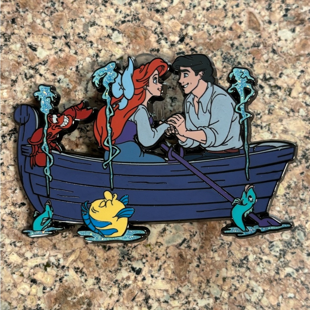 Ariel & Prince Eric Kiss the Girl Boat Scene Rare, Limited Edition 1700